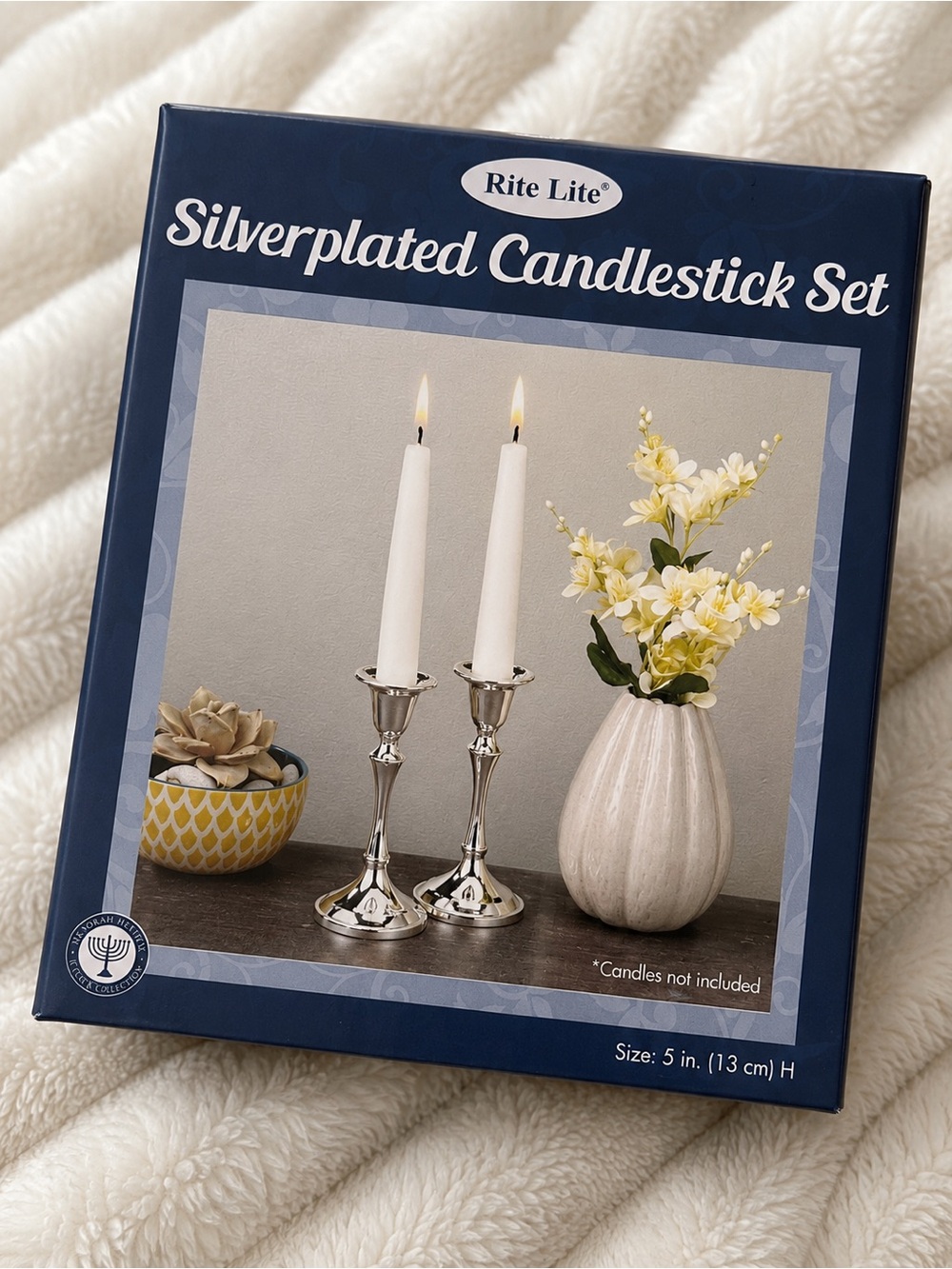 Rite Lite Silverplated Candlestick Set - Silver